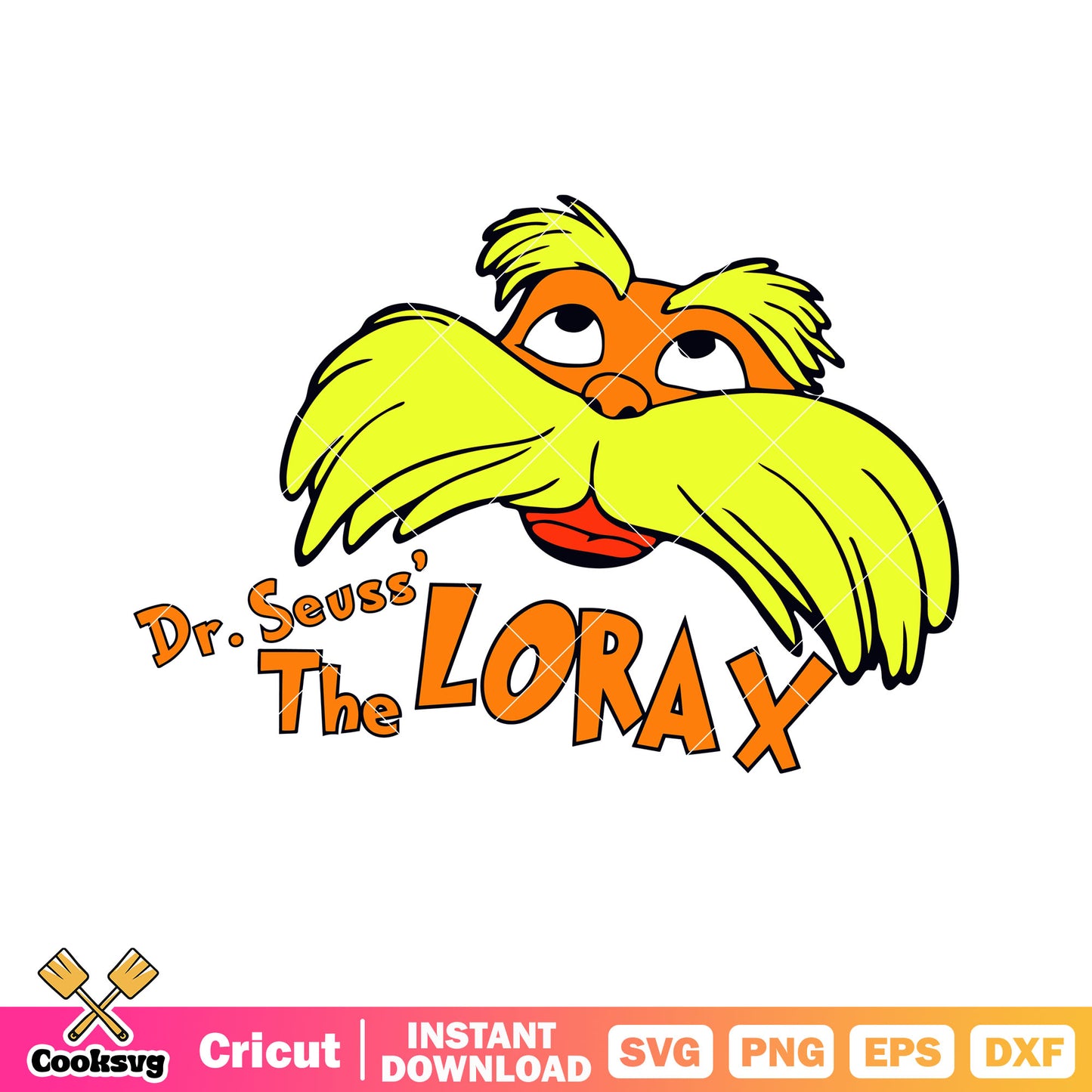 Dr seuss the lorax head svg, the lorax movie svg, dr seuss svg