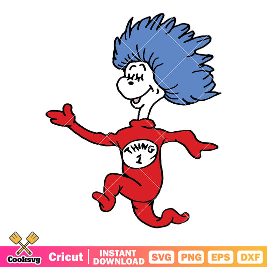 Dr seuss thing one friends svg, dr seuss thing one svg, dr seuss svg
