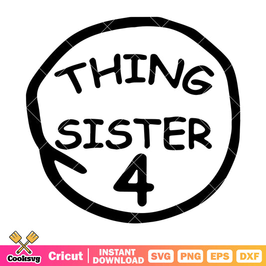 Dr seuss thing sister 4 svg, dr seuss thing one svg, dr seuss svg