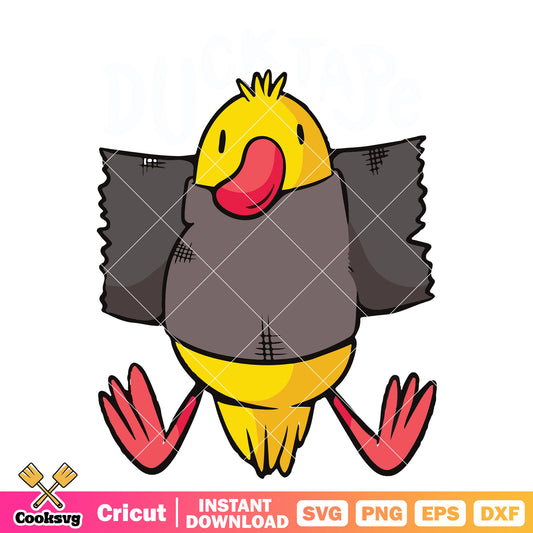 Ducktape funny duck svg, duck tape​ svg, funny duck​ svg