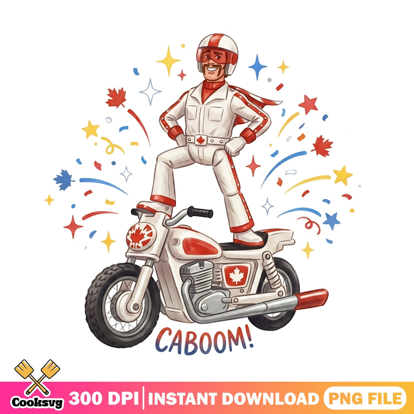Duke Caboom Toy Story PNG, Disney Pixar PNG, Canada Day PNG