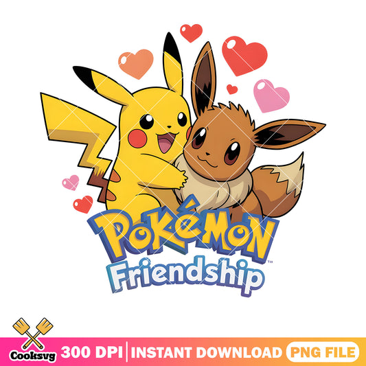 Duo pokemon friendship png, pokemon card png, pokemon poster png