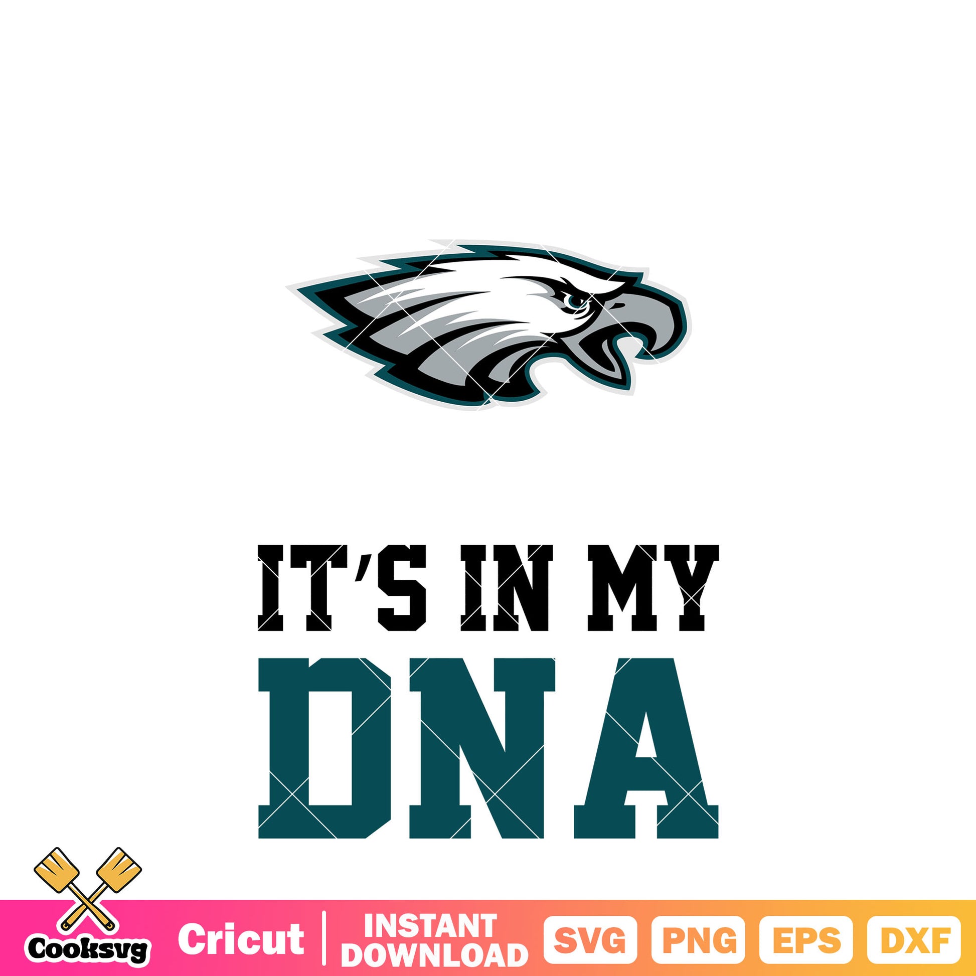 Eagles Its in my dna svg, Philadelphia Eagles svg, nfl football svg