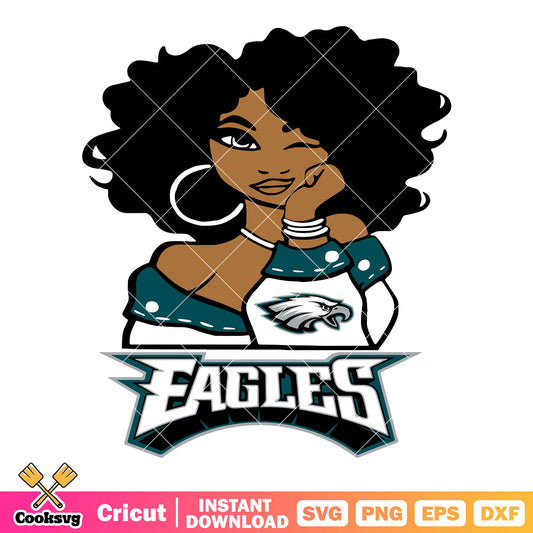 Eagles girl svg, Philadelphia Eagles svg, varsity football jacket svg