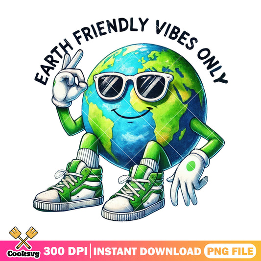 Earth friendly vibes only png, google earth day quiz png