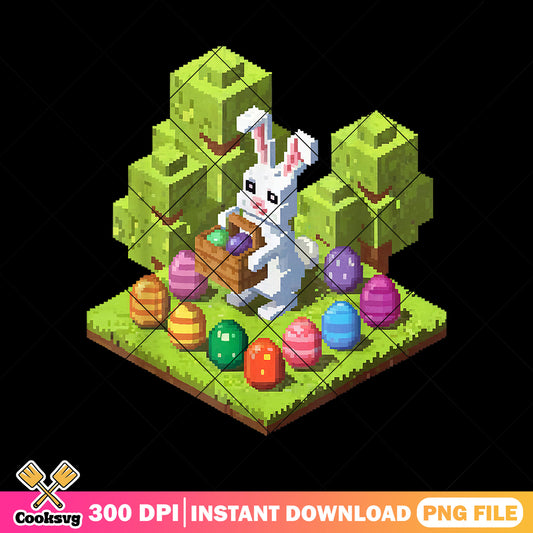 Easter in minecraft game png, bunny easter png, minecraft game png