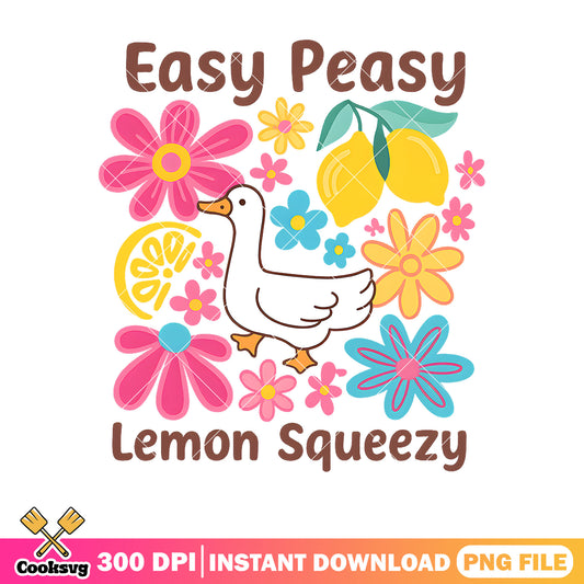 Easy peasy lemon sqeezy png, easy peasy​ png, silly goose png