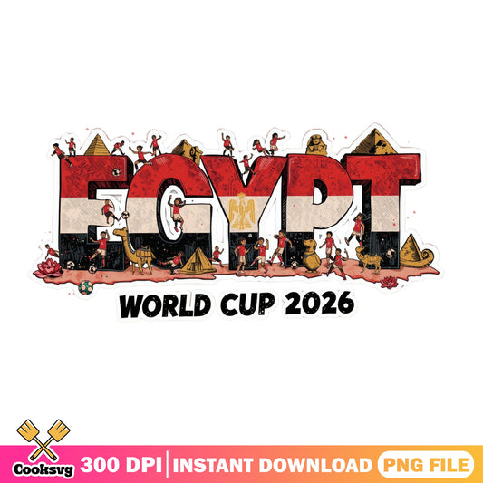 Egypt World Cup 2026 PNG, Egypt Soccer Fan PNG, Football PNG