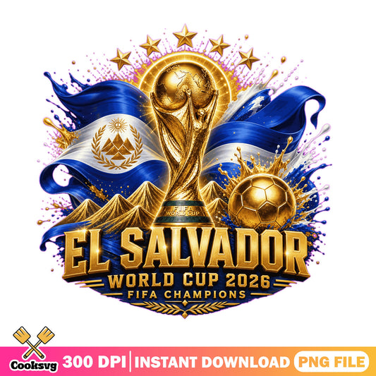 El Salvador World Cup 2026 PNG, FIFA Champions PNG, Soccer PNG