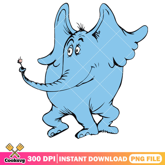 Elephant in dr seuss cartoon png file, dr seuss elephant png