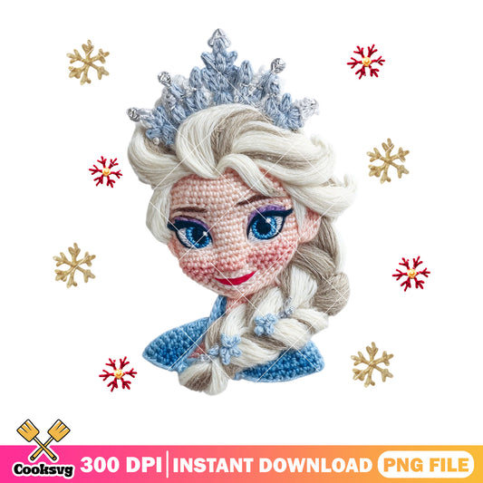 Elsa princess christmas png, disney Christmas png, frozen png