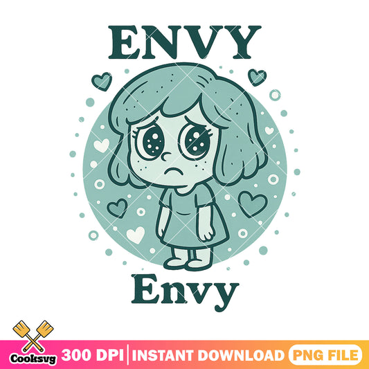 Envy design png, envy inside out 2 png, inside out movie​ png