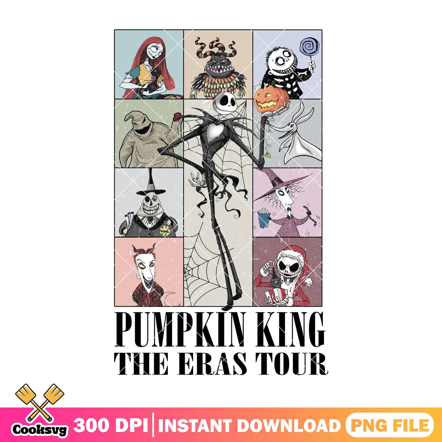 Eras pumpkin king tour png, halloween jack png, disney horror png