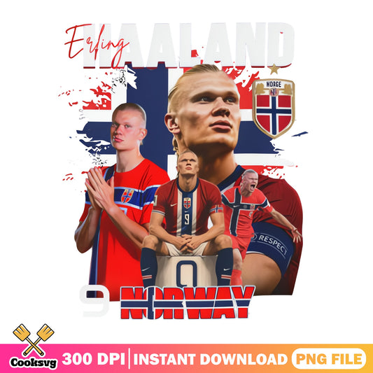 Erling Haaland Norway Football PNG, Soccer Player PNG, Norway PNG