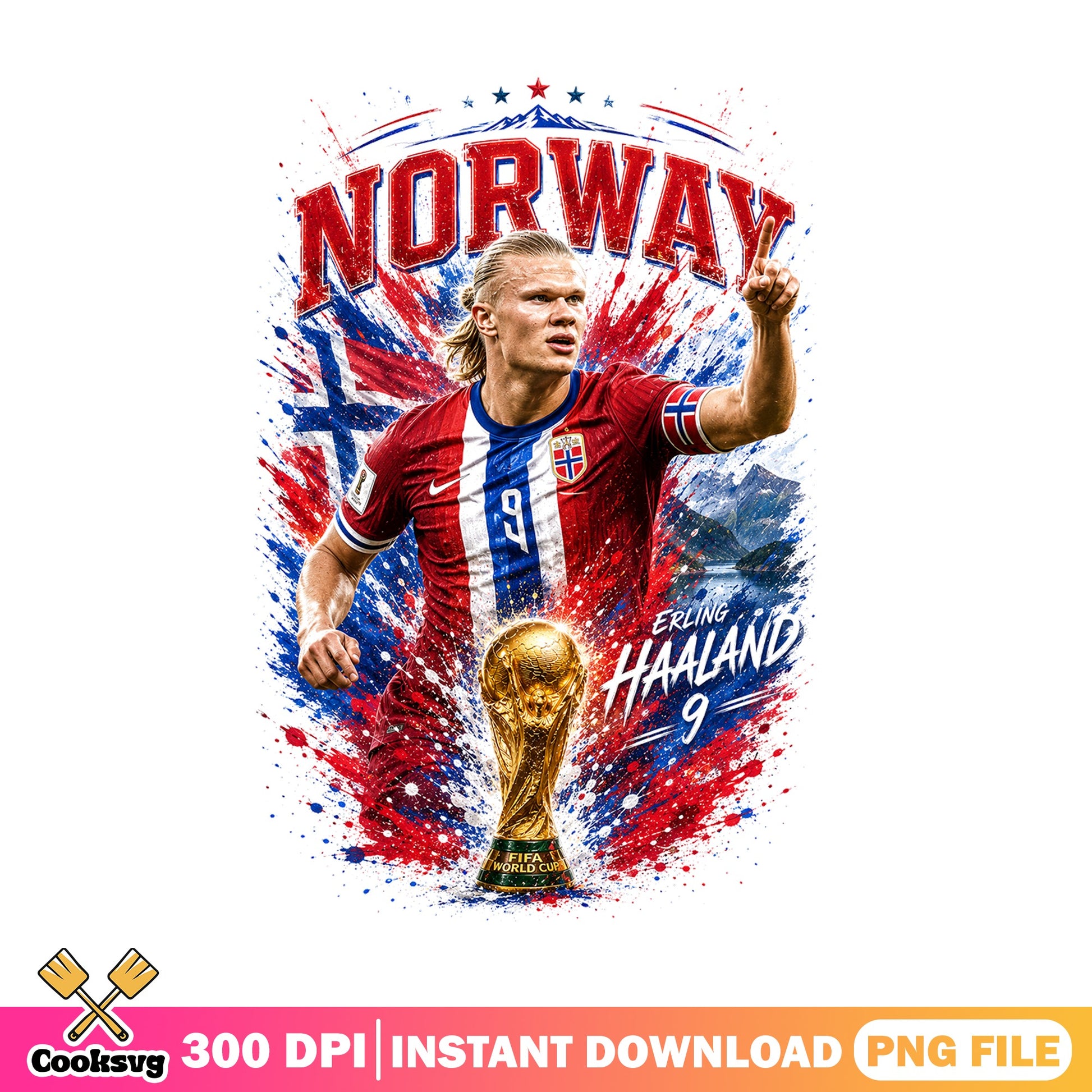 Erling Haaland Norway Football PNG, Soccer Player PNG, World Cup PNG