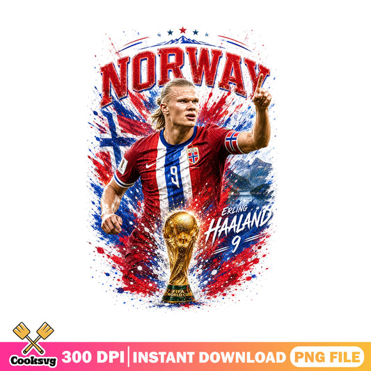 Erling Haaland Norway Football PNG, Soccer Player PNG, World Cup PNG