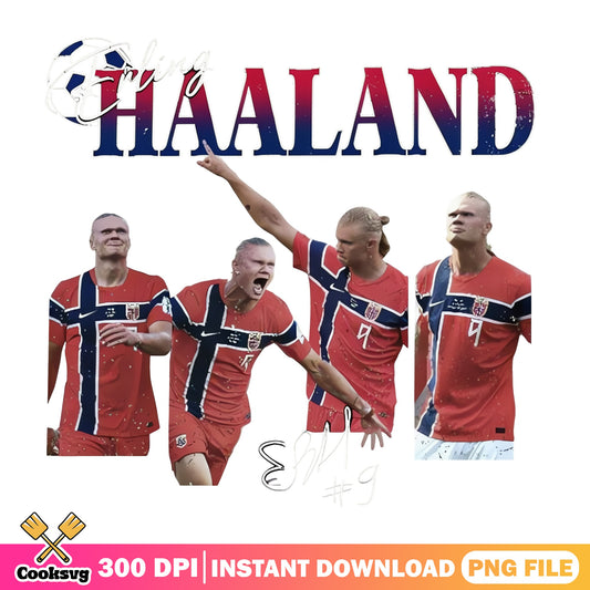 Erling Haaland Norway Soccer Football Fan, Haaland PNG, Soccer PNG