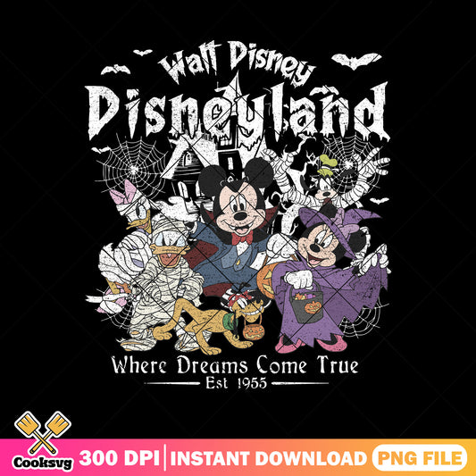 Est 1955 dream land png, halloween spirit png, disney world png