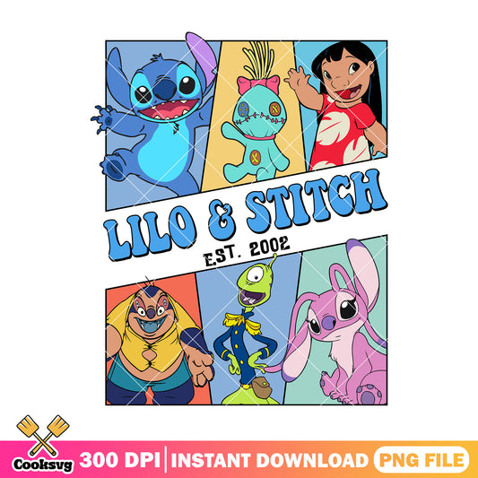 Est 2002 lilo and stitch png, stitch est png, lilo and stitch png