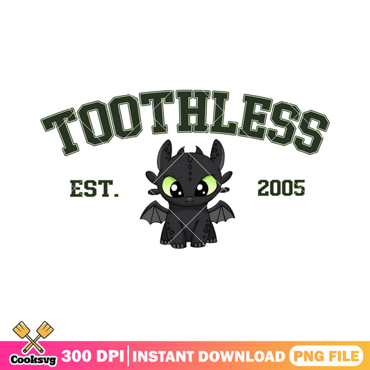 Est 2005 baby toothless png, toothless movie​ png, toothless dragon​ png