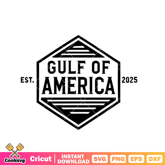 Est 2025 gulf of america svg, gulf of america​ svg, america logo​ svg