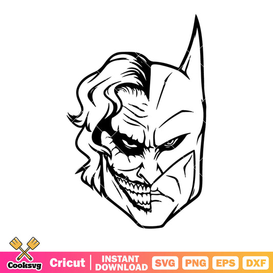 Evil Joker svg, batman league of justice​ svg, dc comic character svg