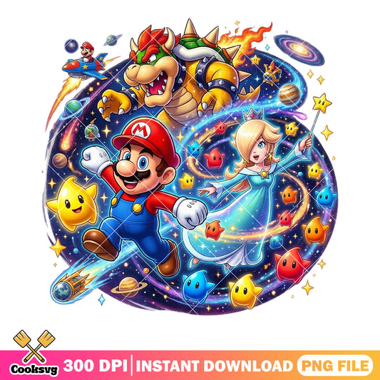 Evil browser galaxy luma png, mario browser png, rosalina princess png