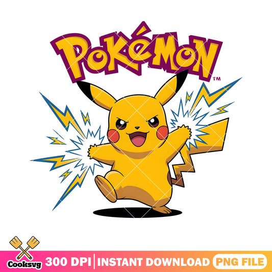 Excited pikachu pokemon png, pokemon pikachu png, pokemon poster png