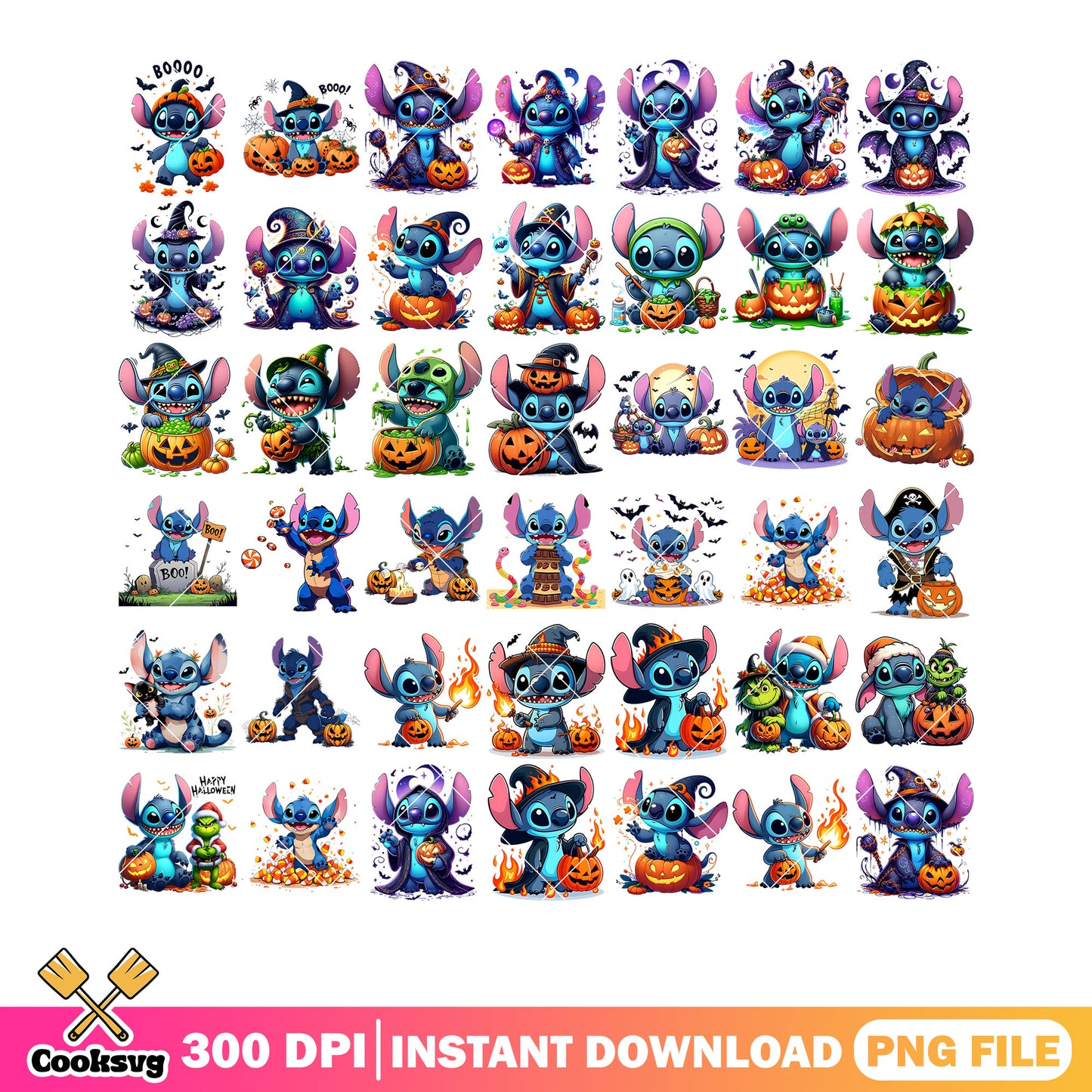 Experiment 626 cute stitch png bundle, wicker pumpkin png, corn candy png