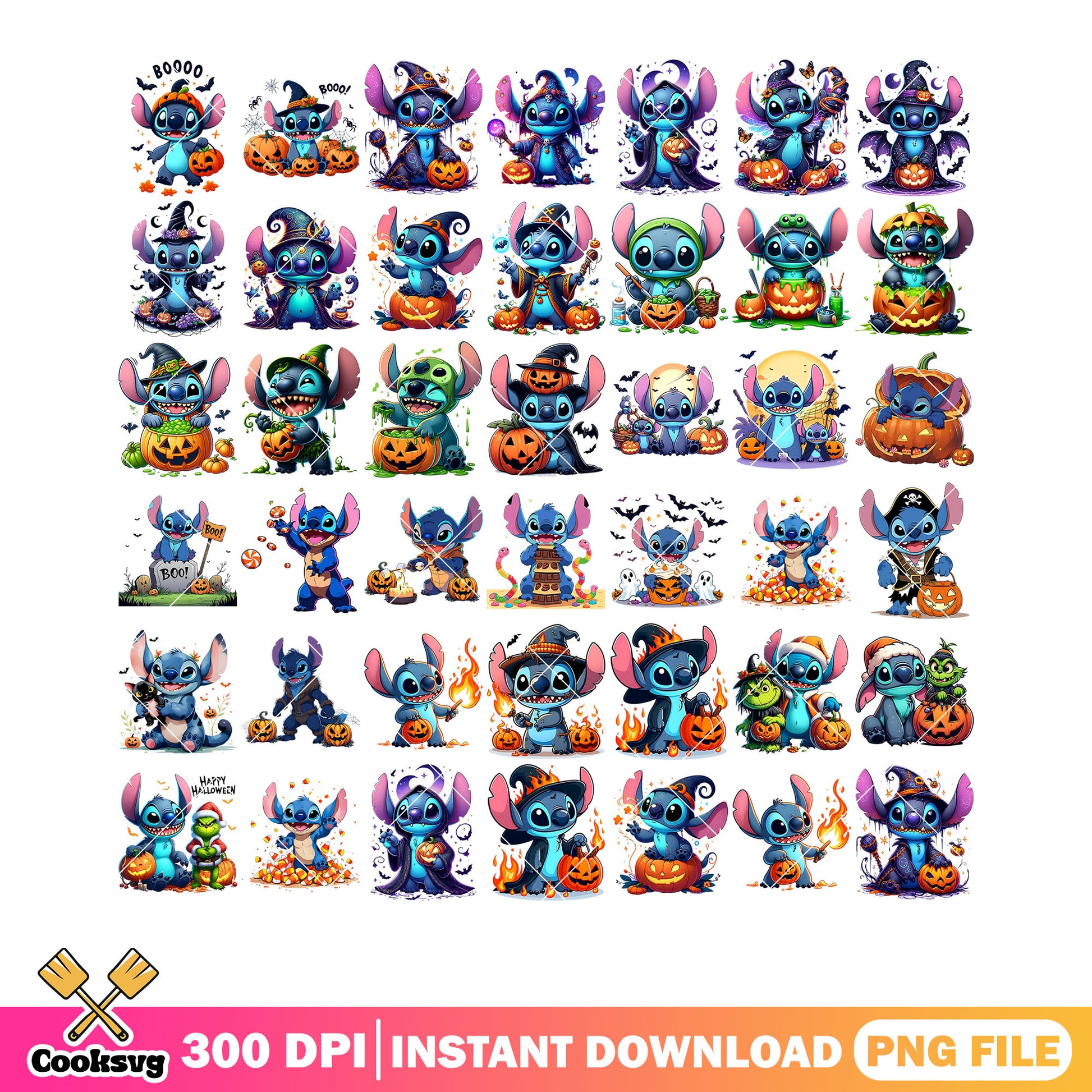 Experiment 626 cute stitch png bundle, wicker pumpkin png, corn candy png