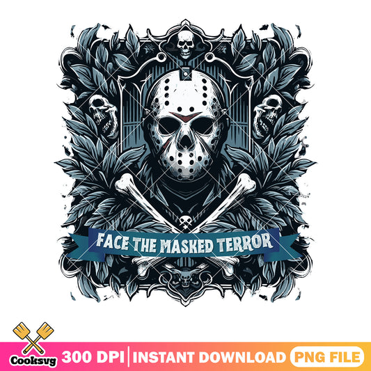 Face the masked terror png, jason vorheez png, halloween scary png