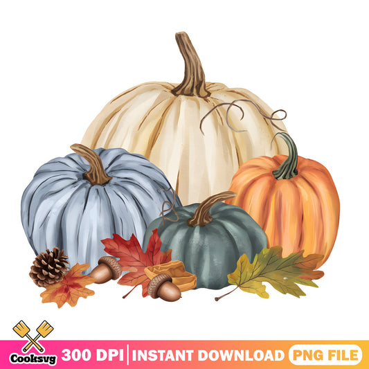 Fall Pumpkin Clipart PNG, Autumn Pumpkins PNG, Thanksgiving PNG