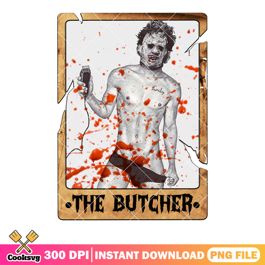 Family tattoo The butcher bloody png, ​the clipper png, scary halloween png