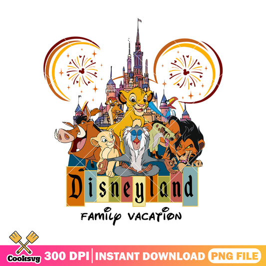 Family vacation lion king mickey png, lion king png, family vacation png