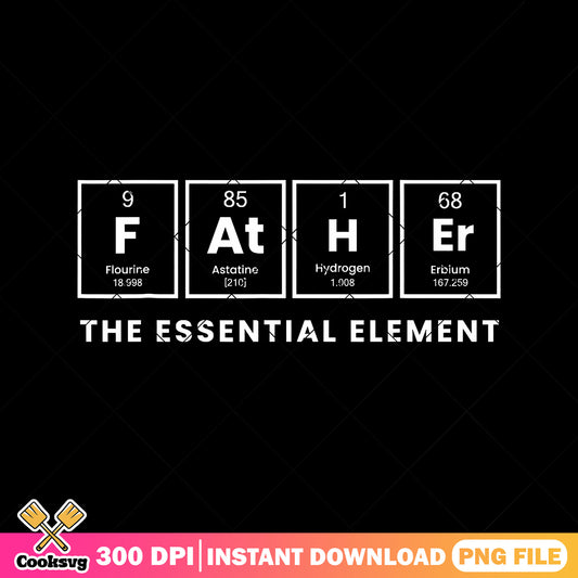 Father the essential alement png, periodic table​ png, fathers day gift png