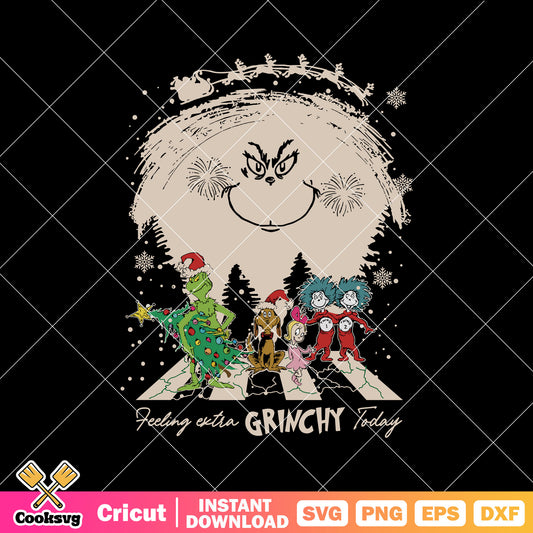 Feeling Extra Grinchy Today Friends svg, feeling extra grinchy today svg​