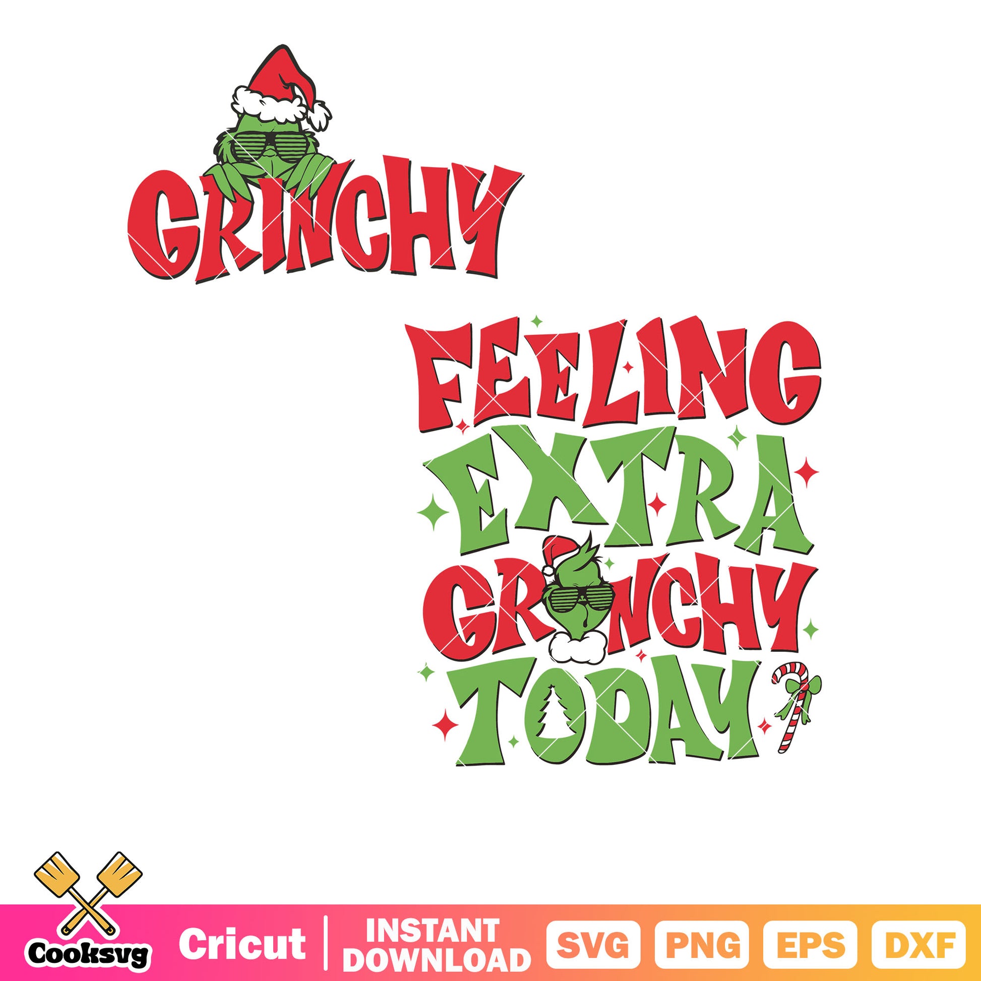 Feeling Extra Grinchy Today christmas grinch svg, feeling extra grinchy today svg​