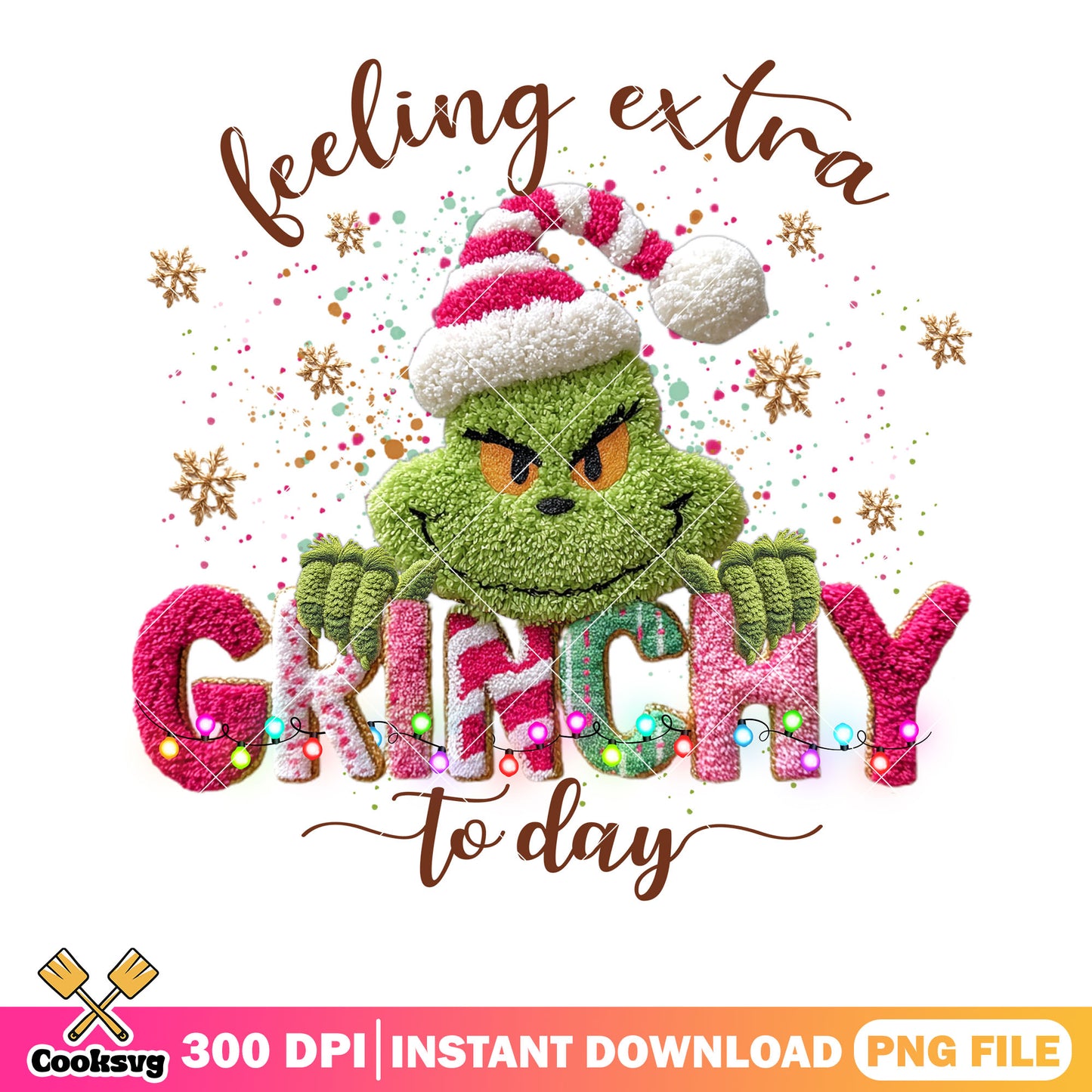 Feeling extra grinchy png, the grinch png, snowed inn christmas​ png