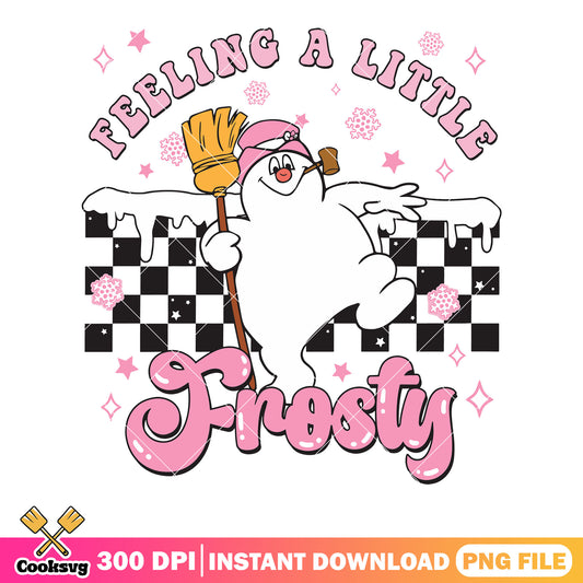 Feeling frosty sublimation pink png, snowflake pink png, cute png