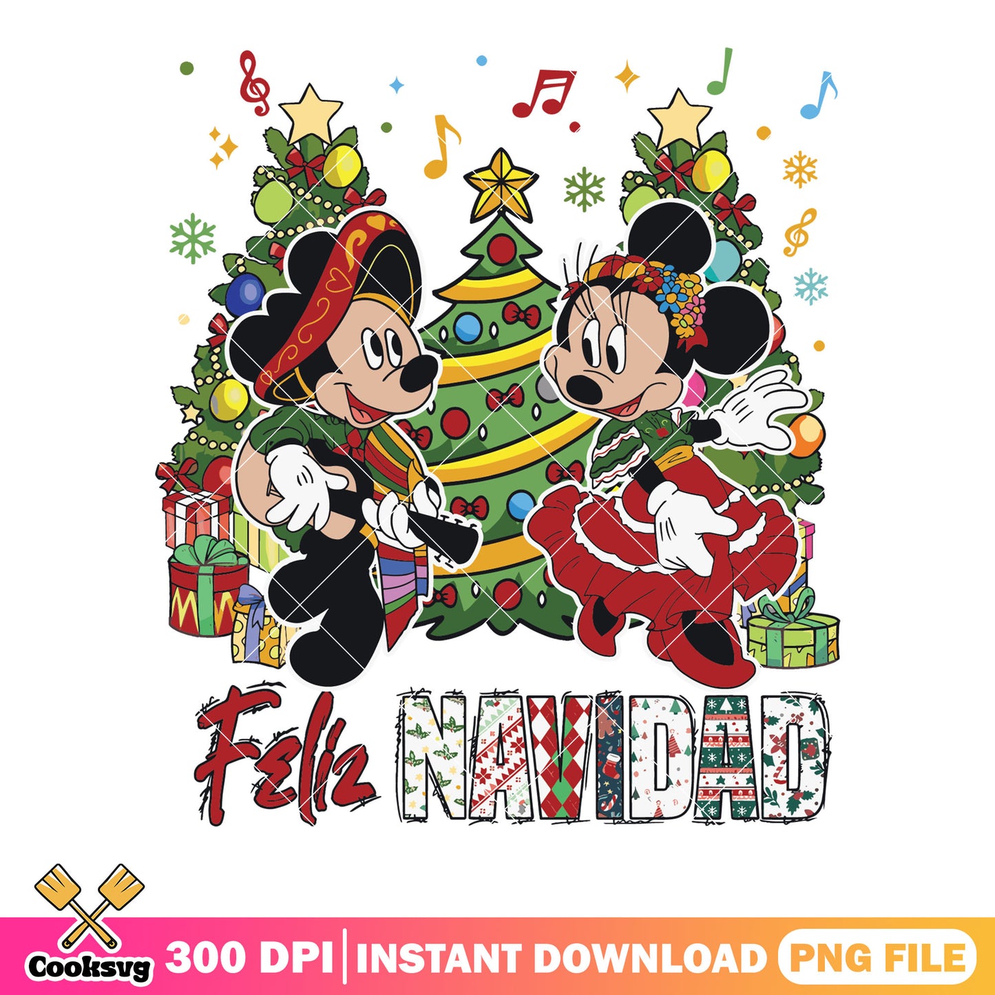 Feliz navidad disney png, mickey and friends png, christmas tree ​png