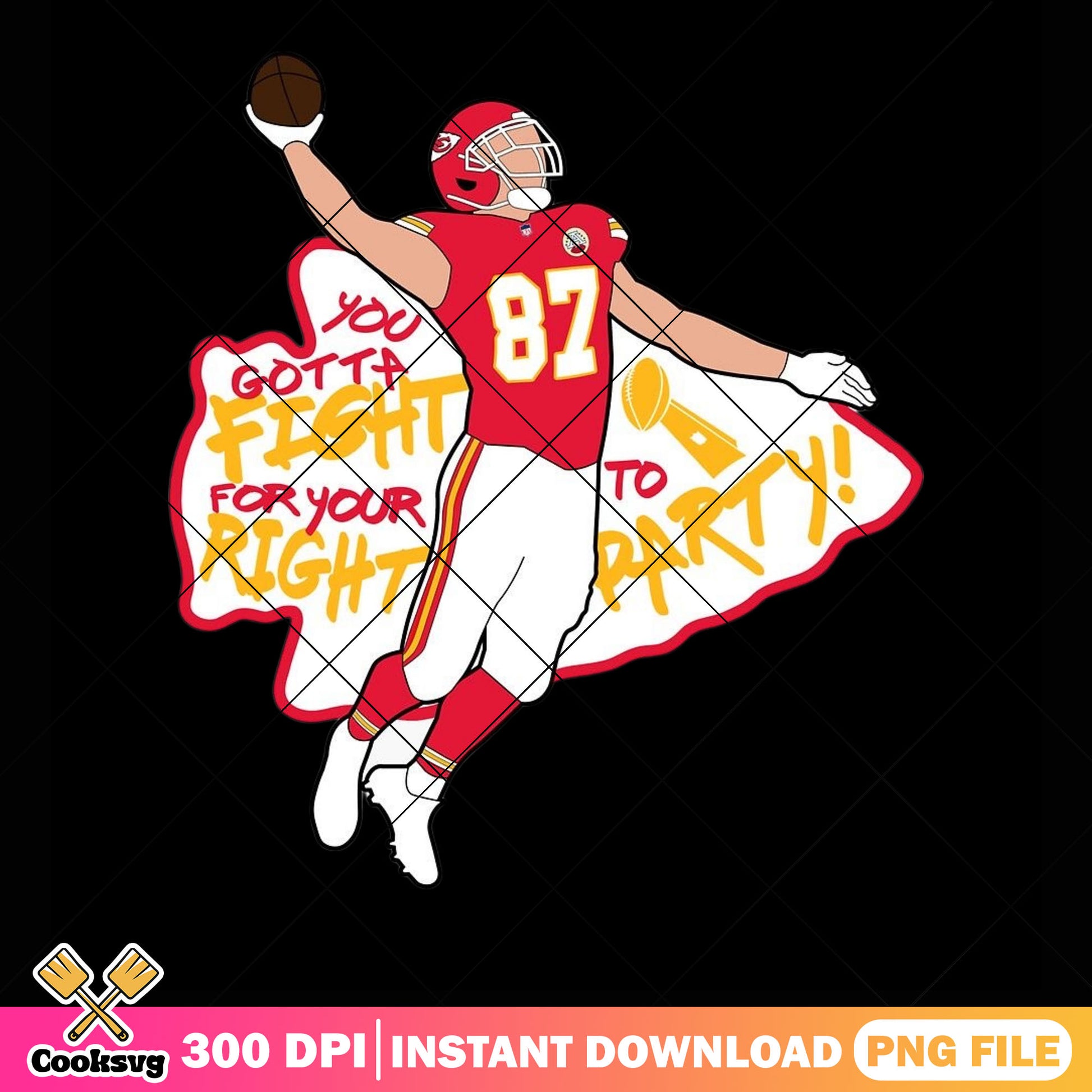 Fight to party png, kansas city chiefs​ png, taylor swift png