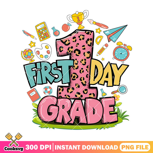 File first day grade png, font colors png, happy back to school png