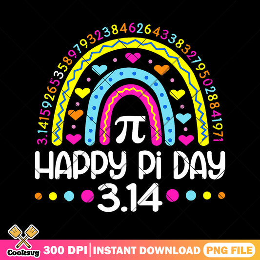 File happy pi day design png, rainbow png, happy back to school png