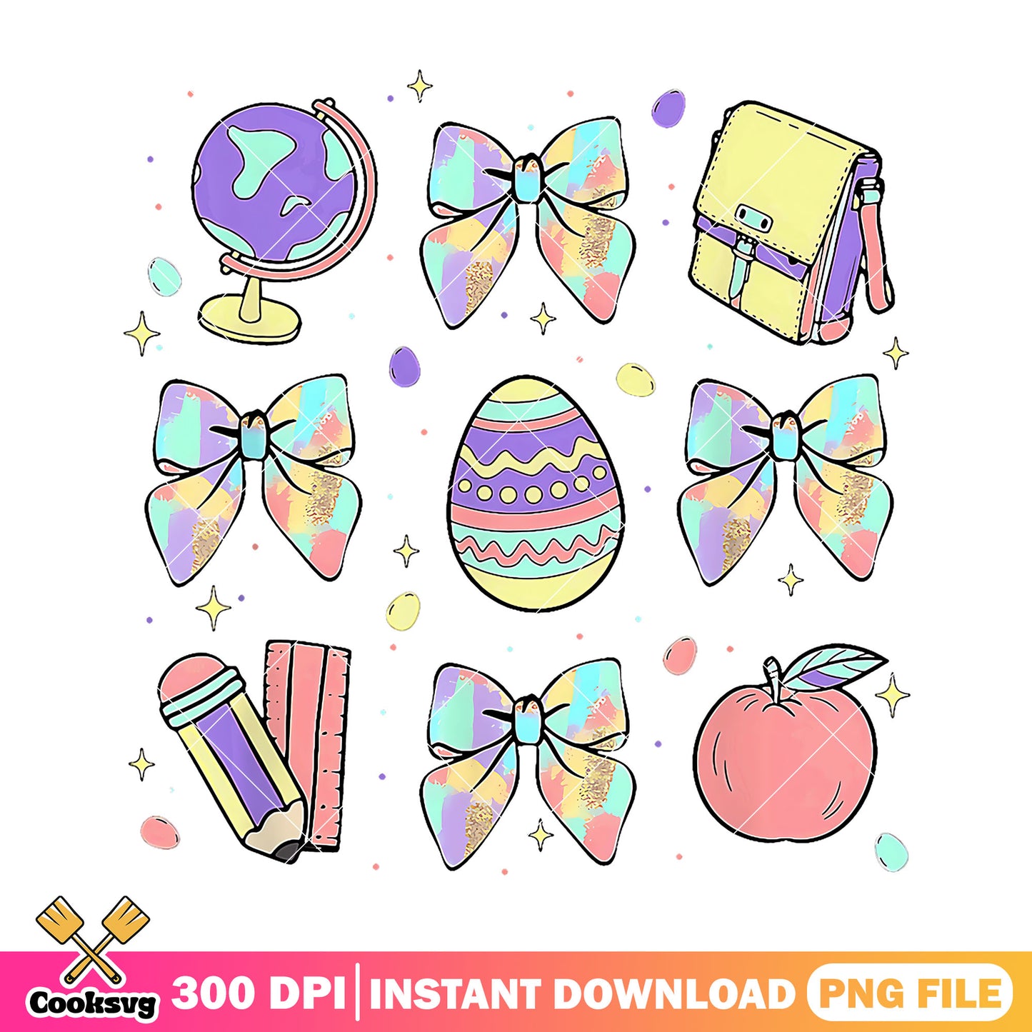 File supplies design png, supply list png, back to school art png