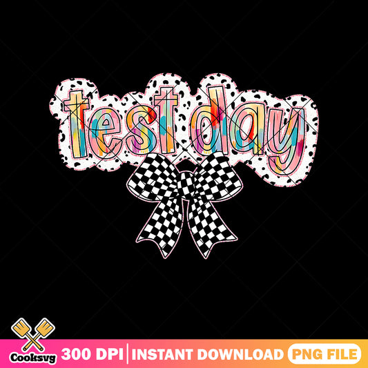 File teat day design png, when is back to school png, black white bow png