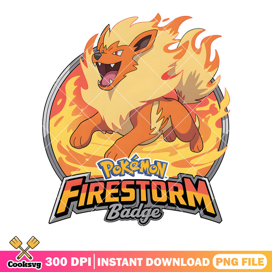 Fire dog firestorm png, pokemon Arcanine png, nintendo png