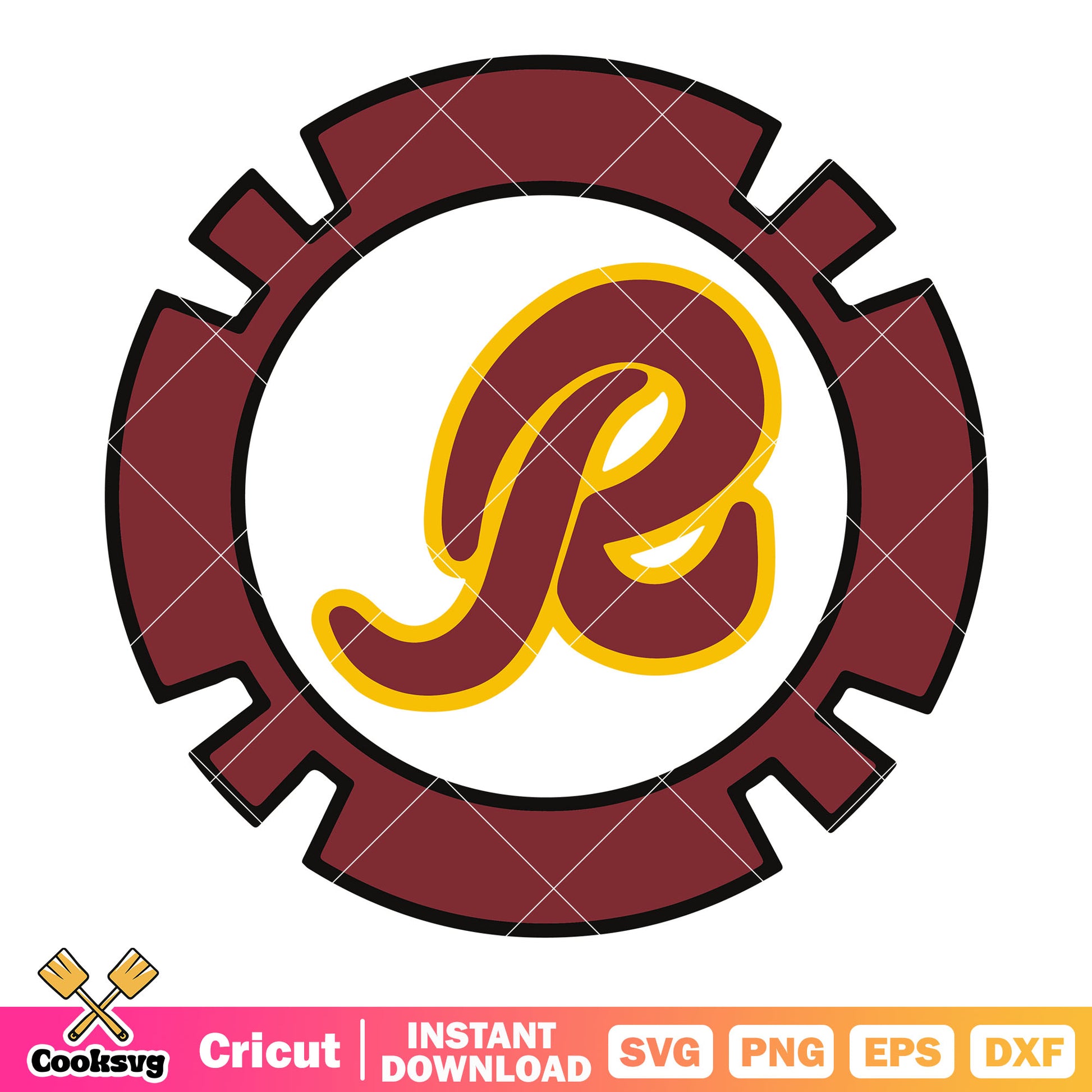 Fire gear redskins svg, nfl teams svg, washington commanders​ svg