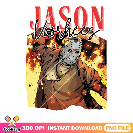 Fire killer serial png, halloween scary png, friday the 13th png