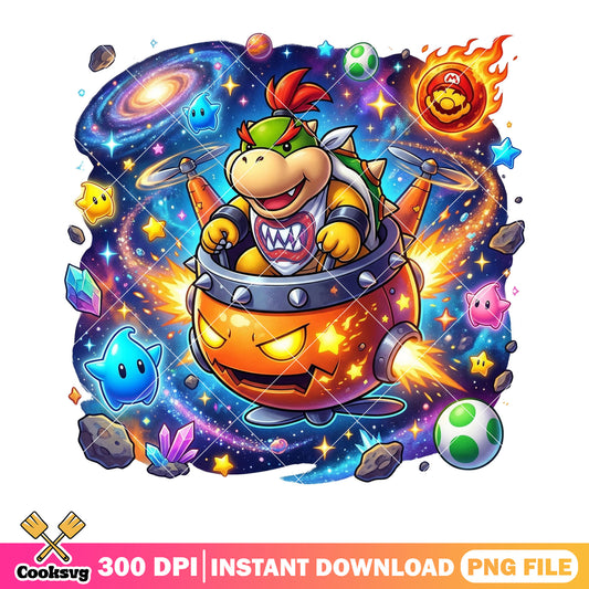 Fire mario browser galaxy png, galaxy vibes png, browser mario png