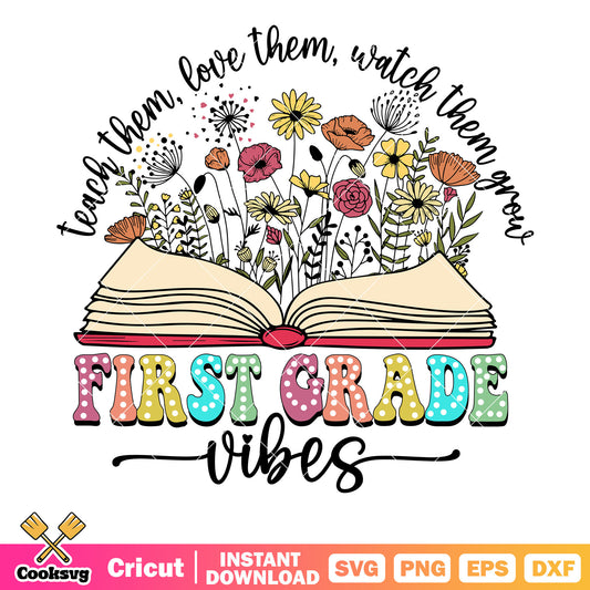 First grade dream team vibes book svg, dream team svg, first grade svg
